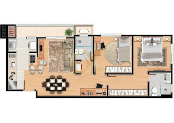 Imagem Apartamento à Venda, em América - Joinville Imagem Apartamento à Venda, em América - Joinville