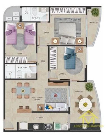Imagem Apartamento com 3 Quartos à Venda, 75 m² em Praia De Itaparica - Vila Velha