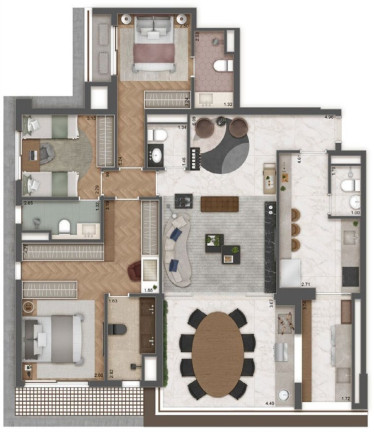 Imagem Imóvel com 3 Quartos à Venda, 132 m² em Jardins - São Paulo