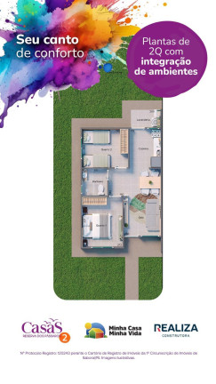 Imagem Casa com 2 Quartos à Venda, 47 m² em Caluge - Itaboraí
