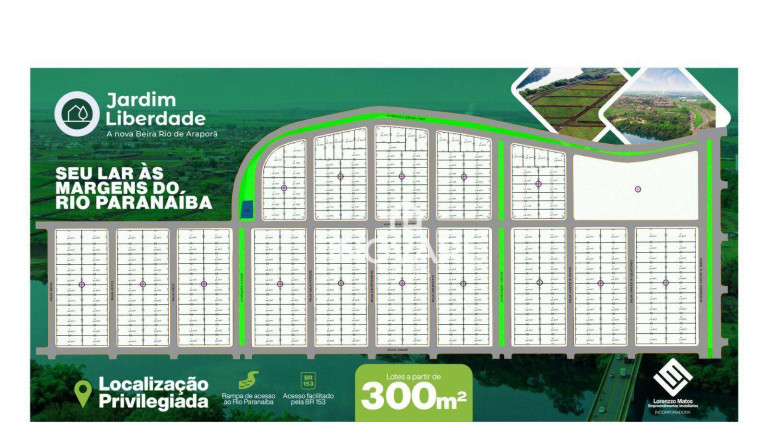 Imagem Terreno à Venda, 300 m² em Jardim Liberdade - Araporã