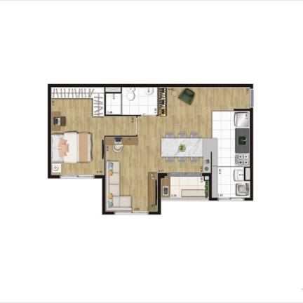 Imagem Apartamento com 2 Quartos à Venda, 47 m² em Enseada - Guarujá Imagem Apartamento com 2 Quartos à Venda, 47 m² em Enseada - Guarujá