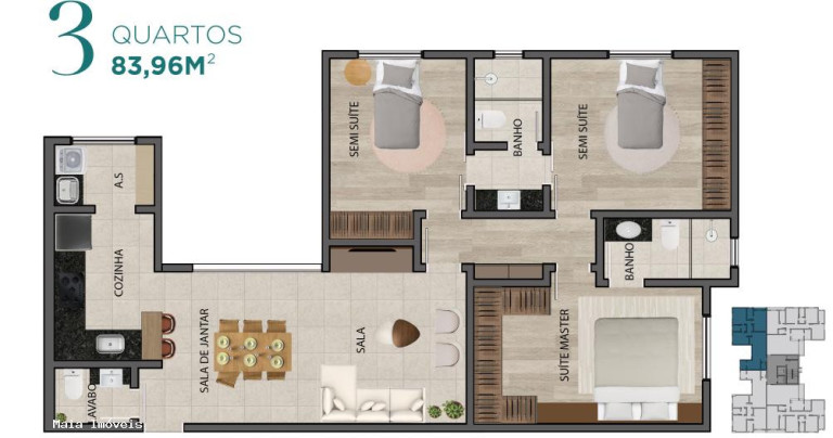 Imagem Apartamento com 3 Quartos à Venda, 83 m² em Palmares - Belo Horizonte Imagem Apartamento com 3 Quartos à Venda, 83 m² em Palmares - Belo Horizonte