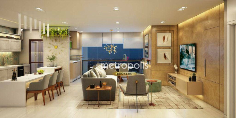 Imagem Apartamento com 2 Quartos à Venda, 117 m² em Vila Assunção - Santo André