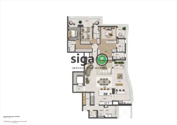 Imagem Apartamento com 4 Quartos à Venda, 222 m² em Jardim Das Perdizes - São Paulo