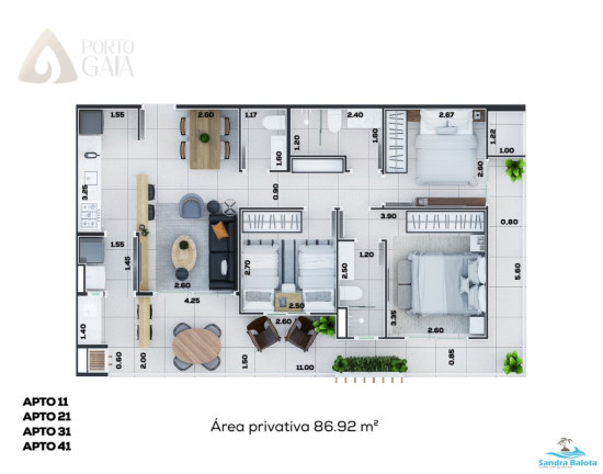 Imagem Apartamento com 3 Quartos à Venda, 85 m² em Itaguá - Ubatuba Imagem Apartamento com 3 Quartos à Venda, 85 m² em Itaguá - Ubatuba