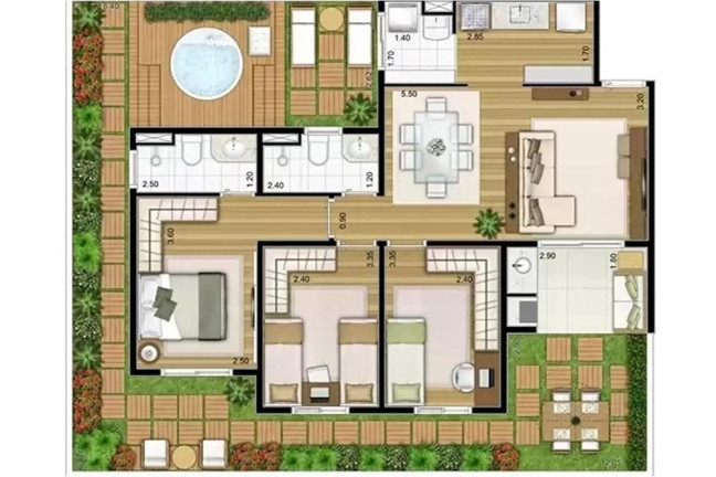 Imagem Apartamento com 3 Quartos à Venda, 122 m² em Cidade Santos Dumont - Jundiaí