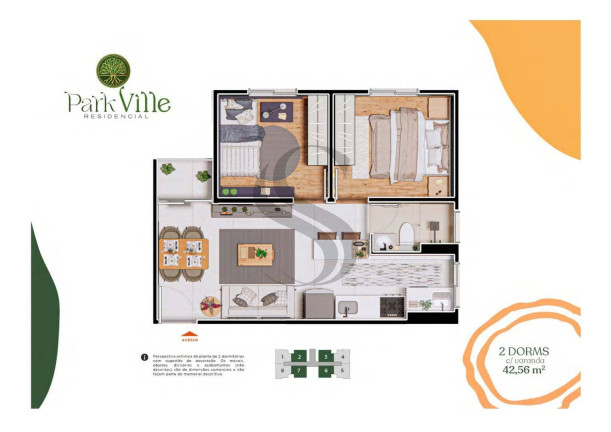 Imagem Apartamento com 2 Quartos à Venda, em Chácaras Reunidas São Jorge - Sorocaba Imagem Apartamento com 2 Quartos à Venda, em Chácaras Reunidas São Jorge - Sorocaba