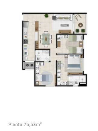 Imagem Apartamento com 2 Quartos à Venda, 56 m² em Benfica - Fortaleza