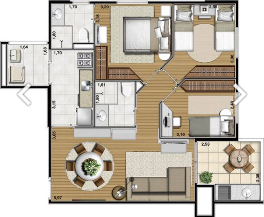Imagem Apartamento com 3 Quartos à Venda, 74 m² em Mooca - São Paulo