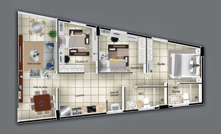 Apartamento com 3 Quartos à Venda, 69 m² em Estados - João Pessoa