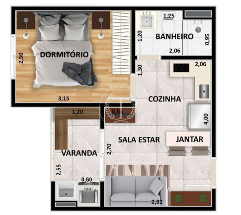 Imagem Apartamento com 2 Quartos à Venda, 38 m² em Vila Parque Jabaquara - São Paulo