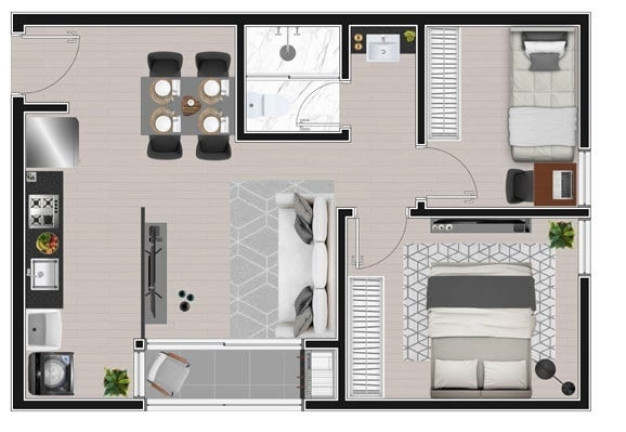 Imagem Apartamento com 3 Quartos à Venda, 47 m² em Ecoville - Curitiba