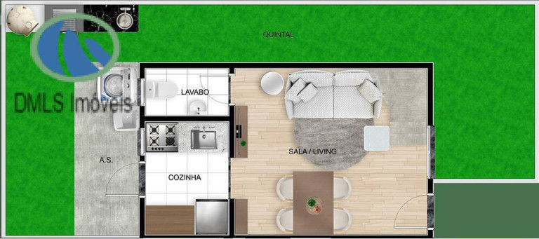 Imagem Casa com 2 Quartos à Venda, 60 m² em Centreville - Cotia