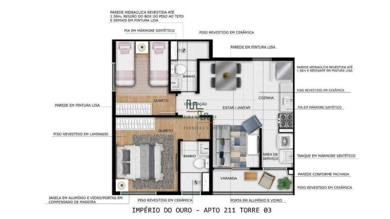 Imagem Apartamento com 2 Quartos à Venda, 47 m² em Rio Do Ouro - São Gonçalo Imagem Apartamento com 2 Quartos à Venda, 47 m² em Rio Do Ouro - São Gonçalo