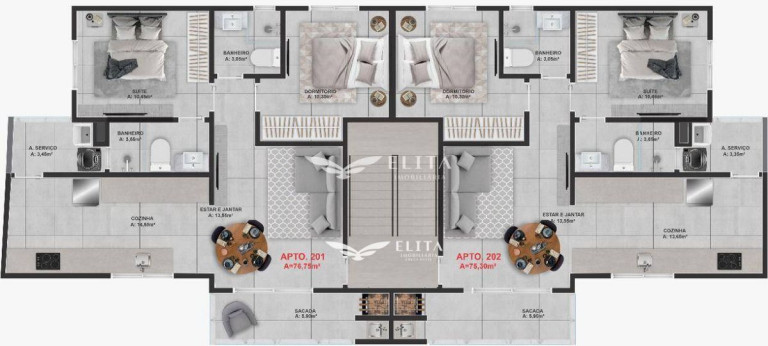 Imagem Apartamento com 2 Quartos à Venda, 76 m² em Tabuleiro - Barra Velha Imagem Apartamento com 2 Quartos à Venda, 76 m² em Tabuleiro - Barra Velha