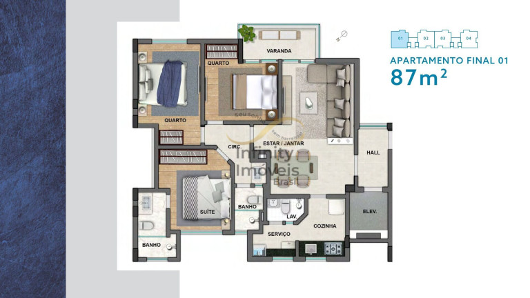 Imagem Apartamento com 3 Quartos à Venda, 89 m² em Lourdes - Belo Horizonte