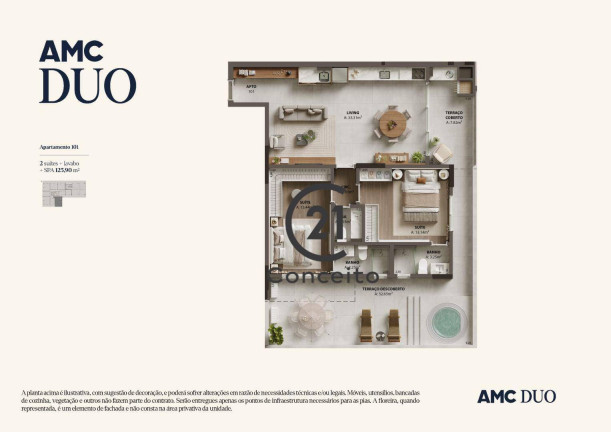 Imagem Apartamento com 2 Quartos à Venda, 125 m² em Campinas - São José Imagem Apartamento com 2 Quartos à Venda, 125 m² em Campinas - São José