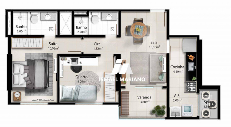 Imagem Apartamento com 2 Quartos à Venda, 55 m² em Praia De Itaparica - Vila Velha Imagem Apartamento com 2 Quartos à Venda, 55 m² em Praia De Itaparica - Vila Velha