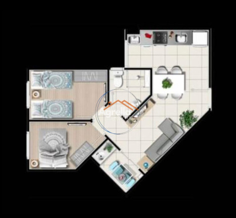 Imagem Imóvel com 2 Quartos à Venda, 60 m² em Condomínio Residencial Club Oregon - Mogi Guaçu Imagem Imóvel com 2 Quartos à Venda, 60 m² em Condomínio Residencial Club Oregon - Mogi Guaçu