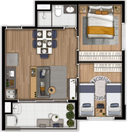 Foto do imóvel Apartamento com 2 Quartos à Venda, 39 m² em Vila Sônia - São Paulo