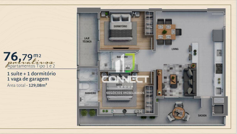 Imagem Apartamento com 2 Quartos à Venda, 76 m² em Praia Brava - Itajaí Imagem Apartamento com 2 Quartos à Venda, 76 m² em Praia Brava - Itajaí