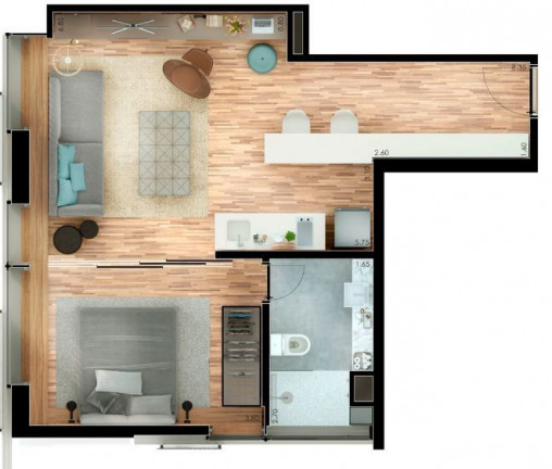 Imagem Apartamento com 1 Quarto à Venda, 48 m² em Moema - São Paulo