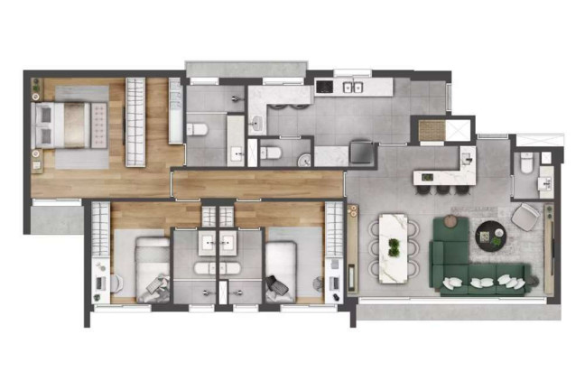 Imagem Apartamento com 3 Quartos à Venda, 117 m² em Santa Cecília - Porto Alegre Imagem Apartamento com 3 Quartos à Venda, 117 m² em Santa Cecília - Porto Alegre
