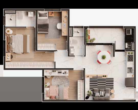 Imagem Imóvel com 2 Quartos à Venda, 57 m² em Vila Cecília - Mogi Das Cruzes