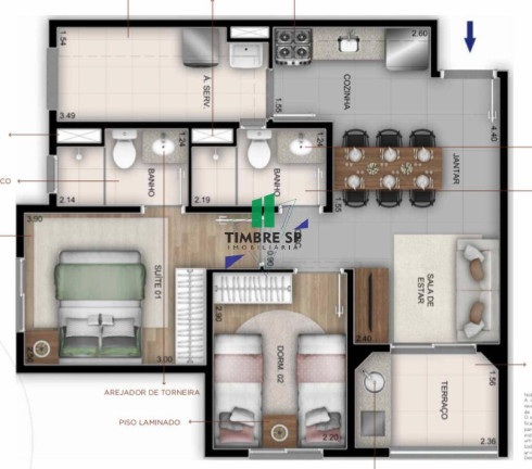 Apartamento com 2 Quartos à Venda, 51 m² em Vila Maria - São Paulo