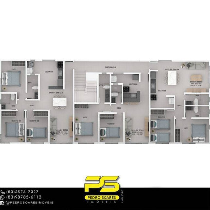 Imagem Apartamento com 2 Quartos à Venda, 53 m² em Portal Do Sol - João Pessoa