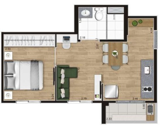 Imagem Apartamento com 2 Quartos à Venda, 42 m² em Belenzinho - São Paulo Imagem Apartamento com 2 Quartos à Venda, 42 m² em Belenzinho - São Paulo