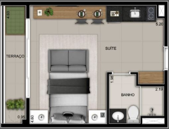 Imagem Apartamento com 1 Quarto à Venda, 19 m² em Bela Vista - São Paulo