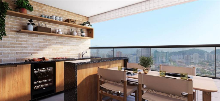 Apartamento com 2 Quartos à Venda, 82 m² em Boqueirao - Praia Grande
