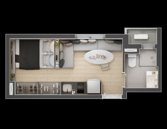 Imagem Imóvel com 1 Quarto à Venda, 27 m² em Consolação - São Paulo