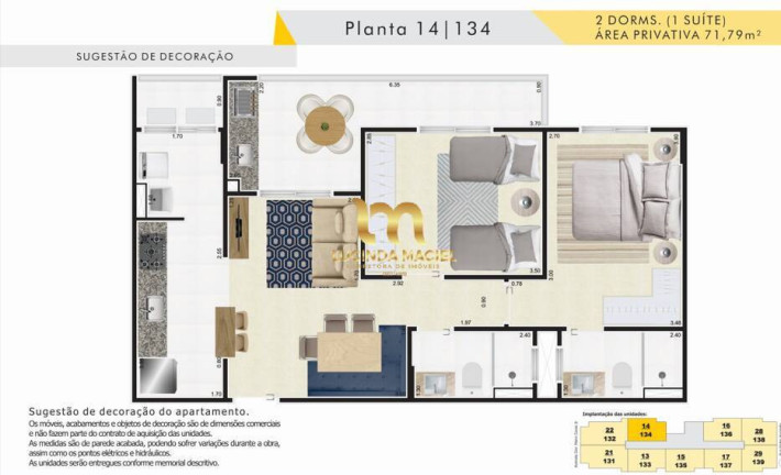 Imagem Apartamento com 2 Quartos à Venda, 71 m² em Jardim Caiahu - Mongaguá