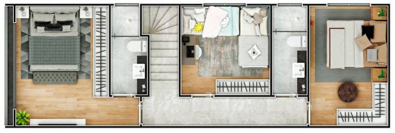Imagem Casa com 3 Quartos à Venda, 89 m² em Guilhermina - Praia Grande
