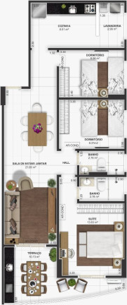 Imagem Apartamento com 2 Quartos à Venda, 70 m² em Tupi - Praia Grande