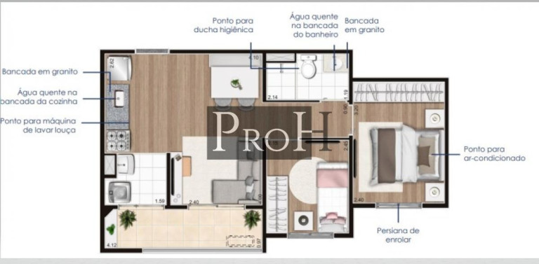 Imagem Apartamento com 2 Quartos à Venda, 44 m² em Campestre - Santo André Imagem Apartamento com 2 Quartos à Venda, 44 m² em Campestre - Santo André