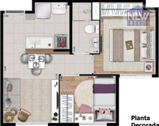 Imagem Apartamento com 2 Quartos à Venda, 35 m² em São Mateus - São Paulo