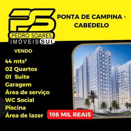 Apartamento com 2 Quartos à Venda, 44 m² em Ponta De Campina - Cabedelo