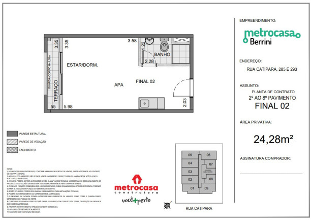 Imagem Studio com 1 Quarto à Venda, 24 m² em Brooklin Paulista - São Paulo