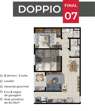 Imagem Apartamento com 2 Quartos à Venda, 64 m² em Atibaia Jardim - Atibaia