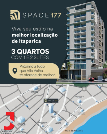 Imagem Apartamento com 3 Quartos à Venda, em Praia De Itaparica - Vila Velha Imagem Apartamento com 3 Quartos à Venda, em Praia De Itaparica - Vila Velha