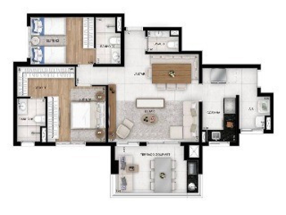 Imagem Apartamento com 4 Quartos à Venda, 129 m² em Centro - Santo André Imagem Apartamento com 4 Quartos à Venda, 129 m² em Centro - Santo André