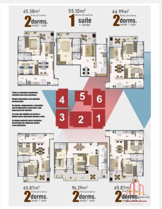 Apartamento com 1 Quarto à Venda, 55 m² em Ocian - Praia Grande