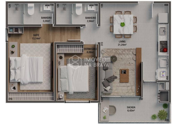 Imagem Apartamento com 3 Quartos à Venda, 72 m² em Vila Operária - Itajaí Imagem Apartamento com 3 Quartos à Venda, 72 m² em Vila Operária - Itajaí
