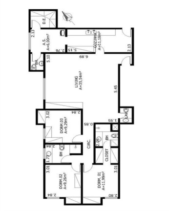 Imagem Imóvel com 3 Quartos à Venda, 105 m² em Moema - São Paulo