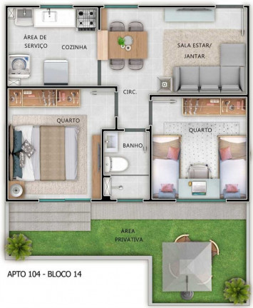 Imagem Imóvel com 2 Quartos à Venda, 40 m² em Jardim Alvorada - Nova Iguaçu