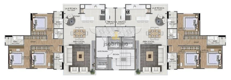 Imagem Apartamento com 3 Quartos à Venda, 136 m² em Centro - Balneário Camboriú
